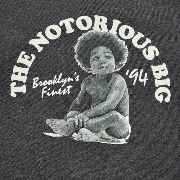 The Notorious BIG SS Black Unisex Kids Tee "Brooklyn's Finest '94" - Size 2T - Picture 1 of 4